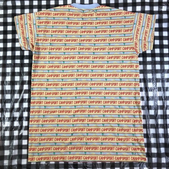 VTG Camp Sport All Over Big Pocket T Shirt - Picture 2 of 8